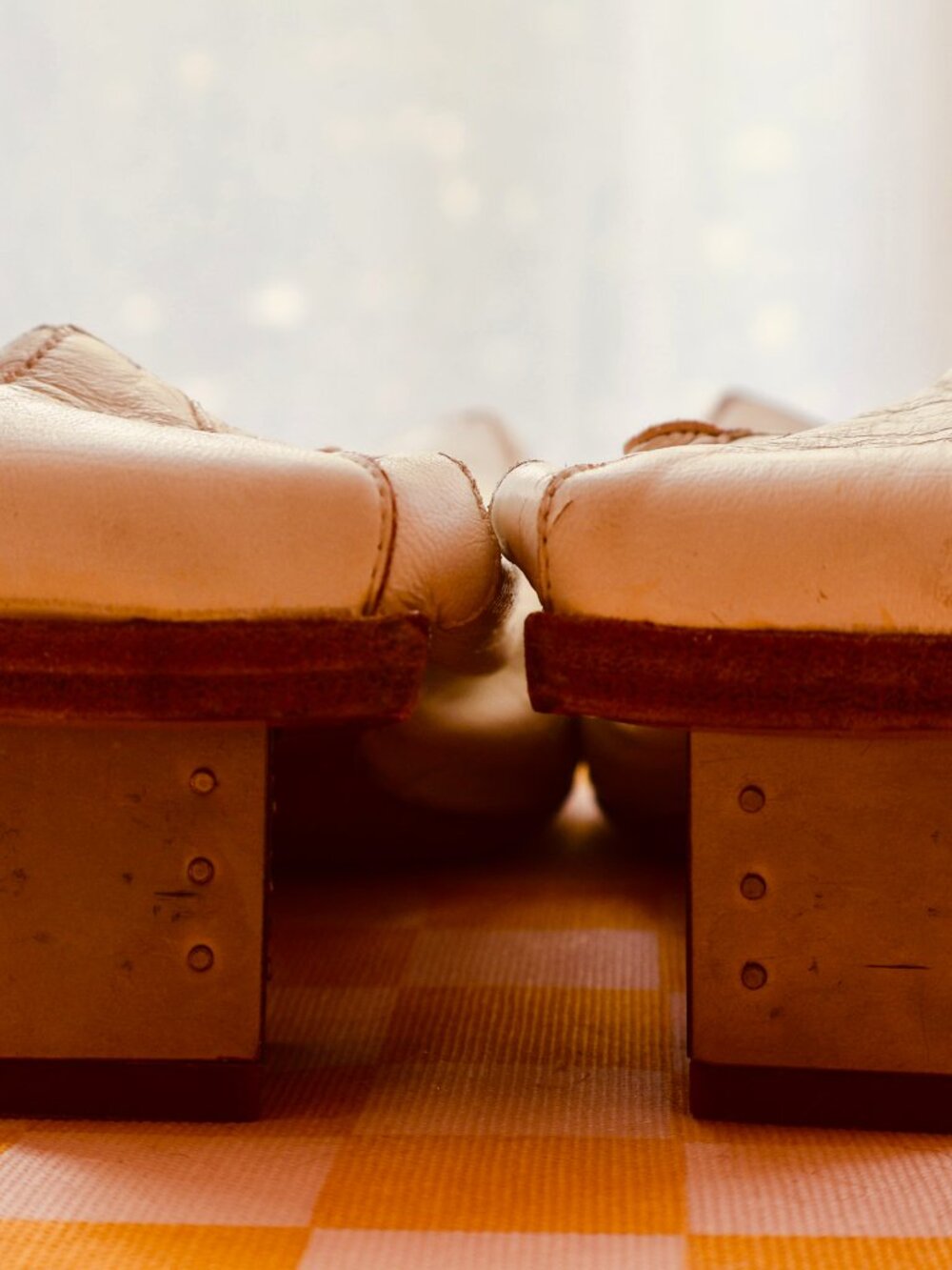 ✨ Rare Italian Leather "Trans - Parents" Heart Vamp Mules – Size 38 - Picture 13 of 13